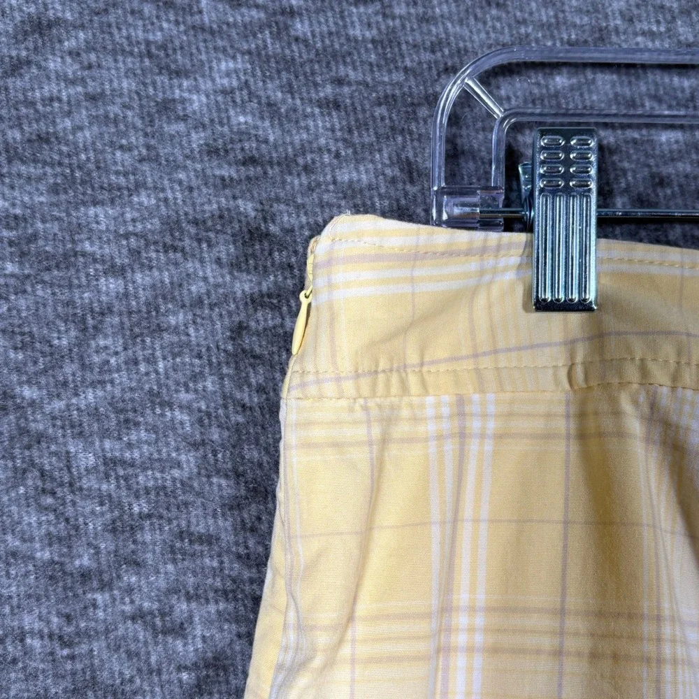 IZOD Golf Classix Yellow Plaid Stretch Skort Womens Size 8 Activewear Skirt
